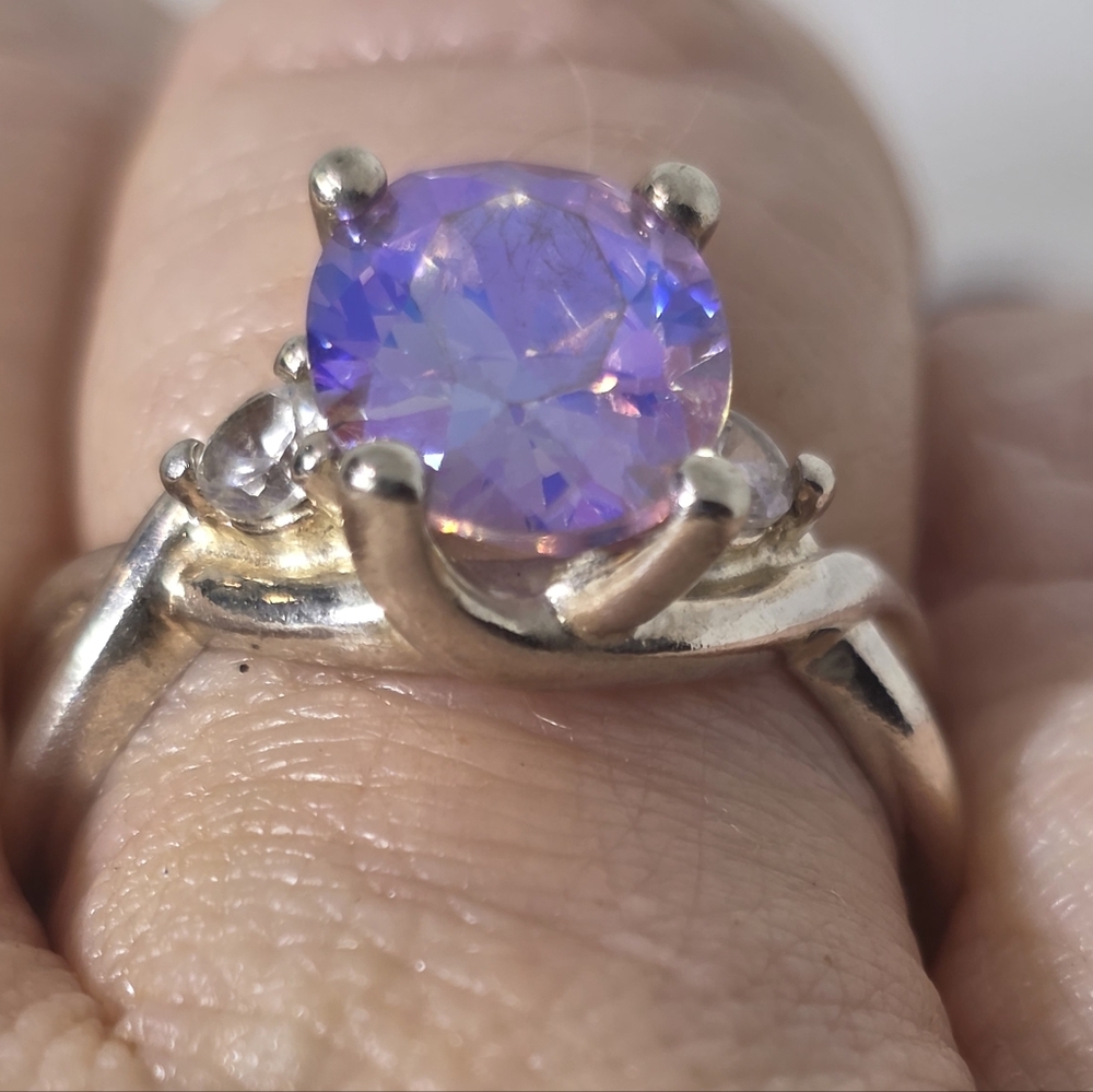 Mercury Mist Topaz Designer Signed Ring - Picture 7 of 8